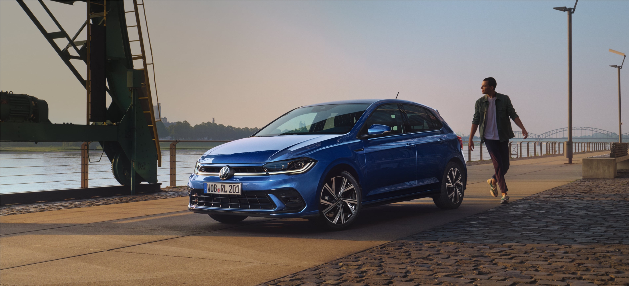 Der neue Polo mit Mann